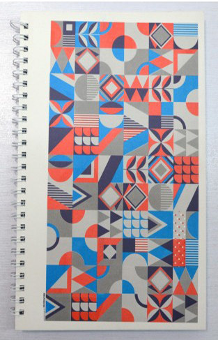 Red Blue Shapes : Legal - Notebook 